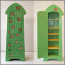 rosenschrank grün kindermöbel